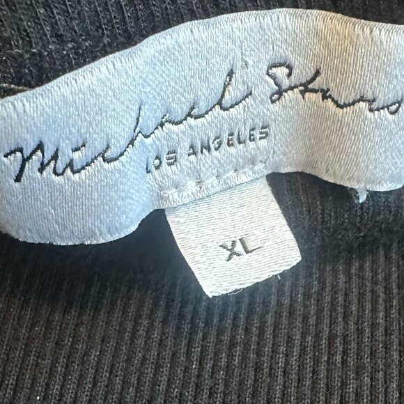 Michael Stars Rosella Black Strapless Dress Ultra Rib Stretch Size XL Women's - Picture 13 of 14